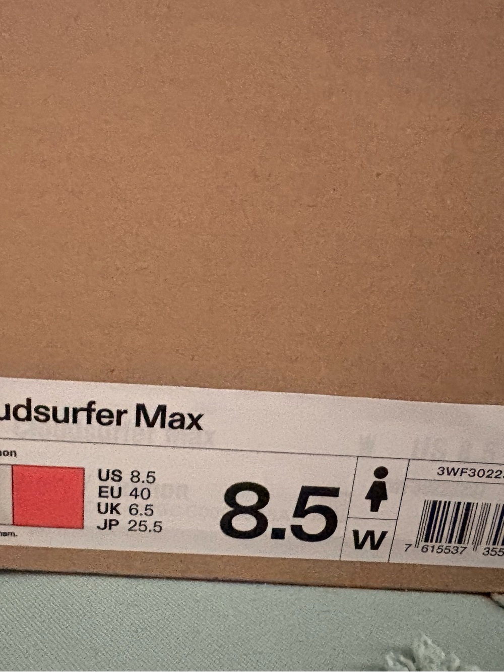 On Cloud Cloudsurfer Max Women’s 8.5 New In Box Ivory Coral - Picture 6 of 6